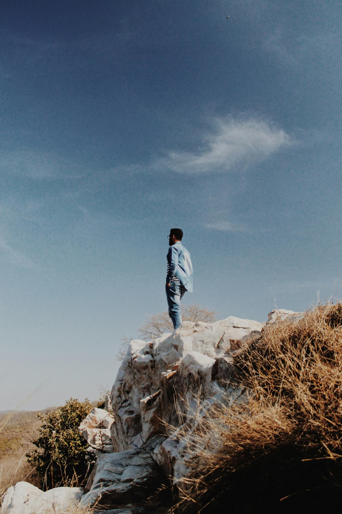 Man on rock